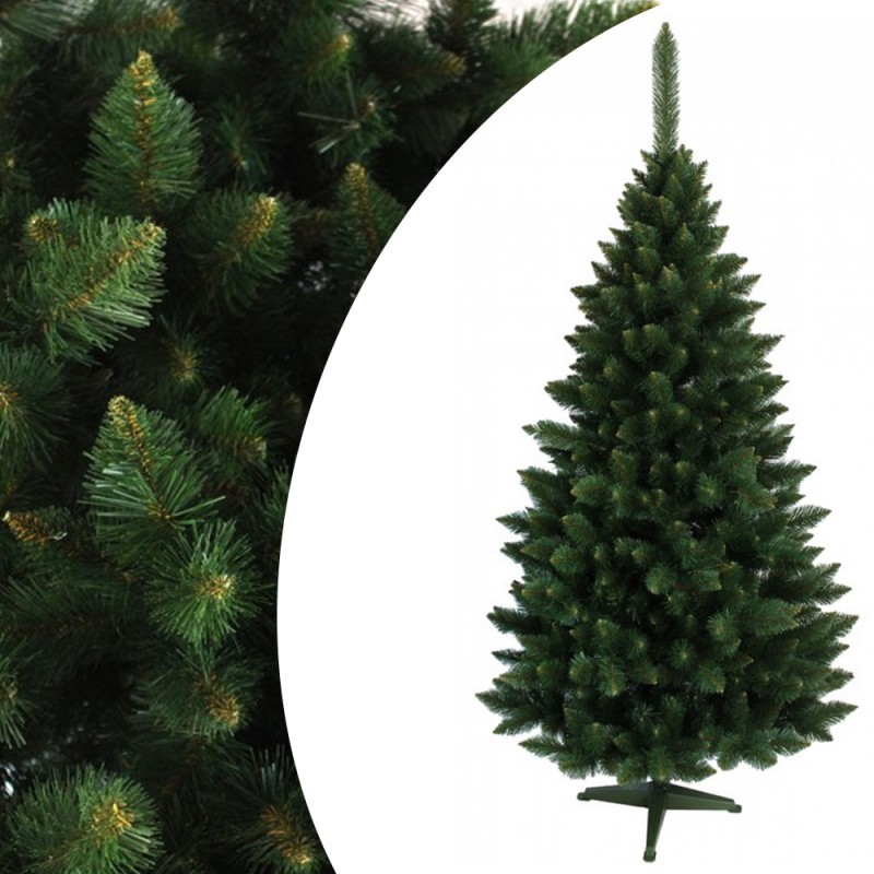 Brad artificial 220 cm – varfuri ascutite, 14 niveluri, 89 ramuri, 536 ace – pin himalaya, premium