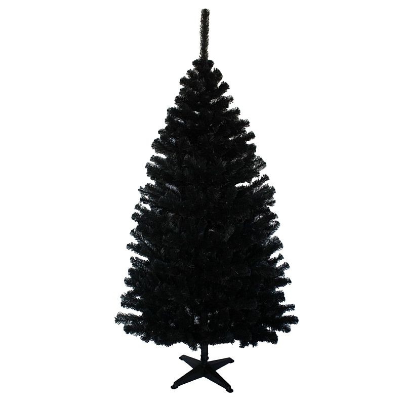Brad artificial royal black 220 cm, coroana bogata – 14 niveluri, 89 ramuri, 536 ace – diametru 138 cm